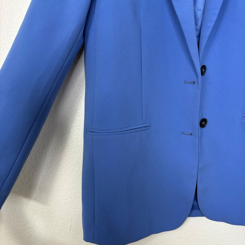 Zara Womens Blue Tailored Two Button Blazer‎ Jacket XS - Picture 4 of 6